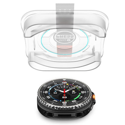 Zaštitna folija Spigen GlastR EZ FIT za Samsung Galaxy Watch8 Classic, Set 2 komada, Kaljeno staklo AGL09877