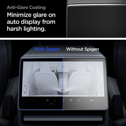 Zaštitna folija Spigen GlastR Slim Anti-Glare za Navigaciju Tesla Y (2026 / 2025) / 3 (2026 / 2025 / 2024), Kaljeno staklo AGL07586