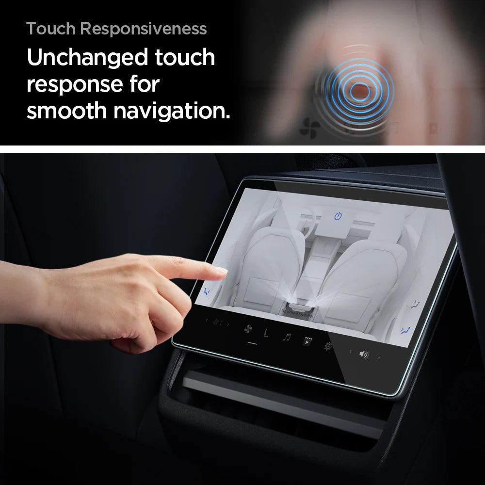Zaštitna folija Spigen GlastR Slim Anti-Glare za Navigaciju Tesla Y (2026 / 2025) / 3 (2026 / 2025 / 2024), Kaljeno staklo AGL07586