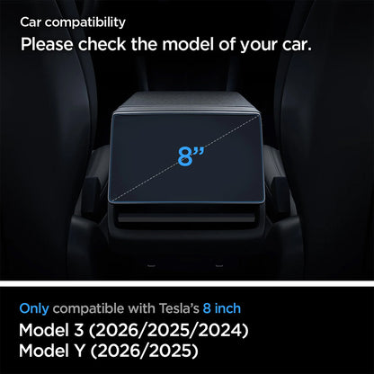 Zaštitna folija Spigen GlastR Slim Anti-Glare za Navigaciju Tesla Y (2026 / 2025) / 3 (2026 / 2025 / 2024), Kaljeno staklo AGL07586