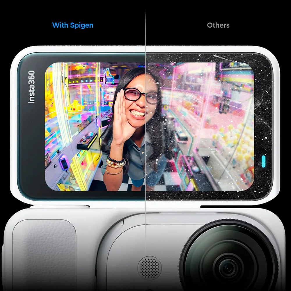 Zaštitna folija za ekran Spigen GlastR Slim za Insta360 Go Ultra, Kaljeno staklo, Set od 2 komada AGL11171