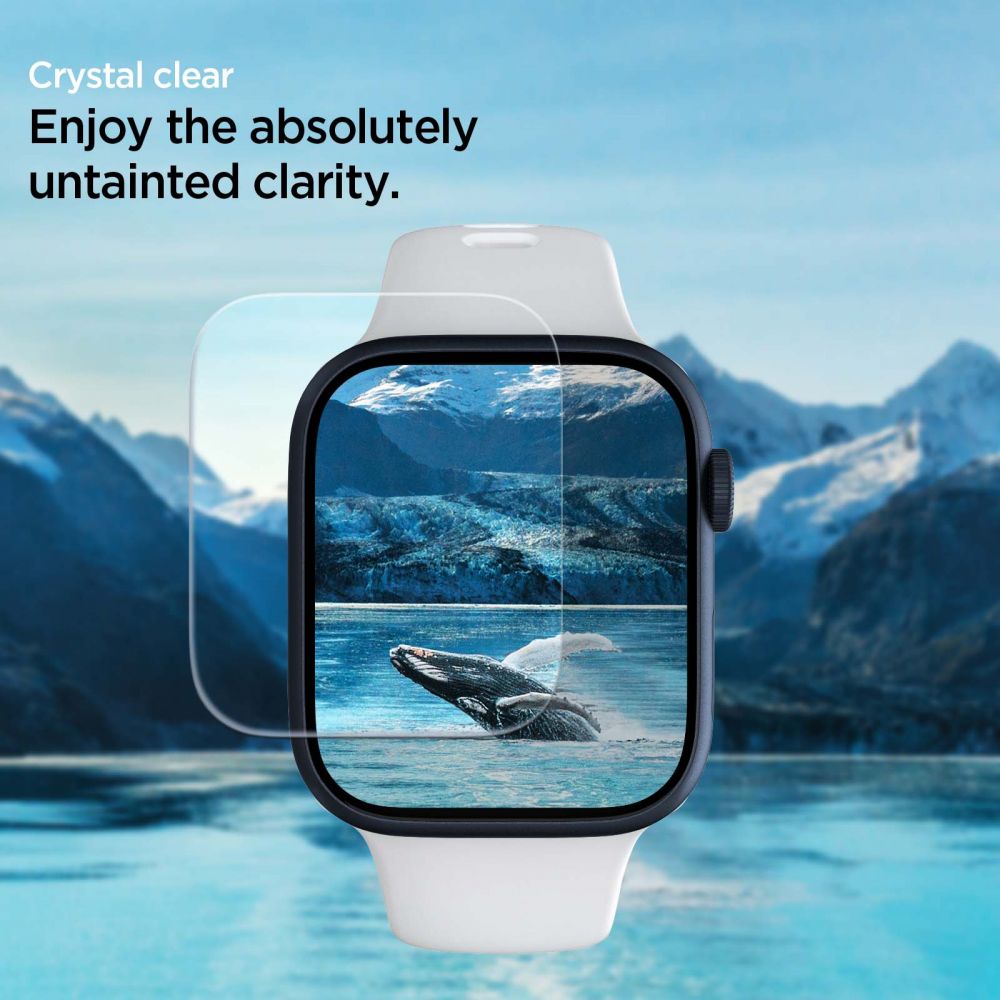 Zaštitna folija Spigen Neo Flex za Apple Watch 45mm / 44mm / 42mm serije, Set od 3 komada, Plastika AFL04049