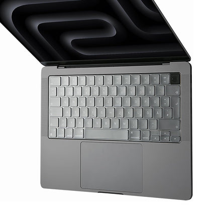 Techsuit PureTypeX zaštitna maska za tipkovnicu za Apple MacBook Pro 14 / Air 13 / Air 15 serije, prozirna