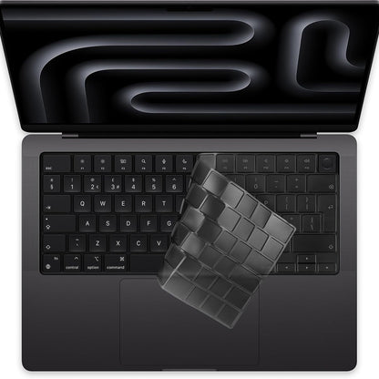 Techsuit PureTypeX zaštitna maska za tipkovnicu za Apple MacBook Pro 14 / Air 13 / Air 15 serije, prozirna
