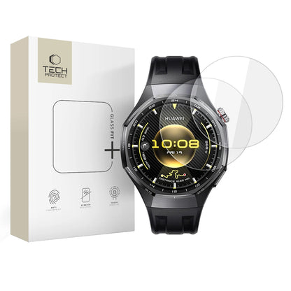 Zaštitna folija Tech-Protect Fit+ za Huawei Watch GT 6 Pro, Set 2 komada, Kaljeno staklo