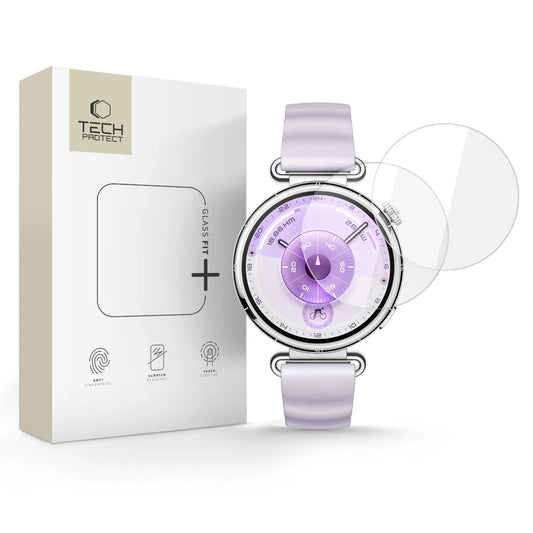 Zaštitna folija Tech-Protect Fit+ za Huawei Watch GT 6 41mm, Set 2 komada, Kaljeno staklo