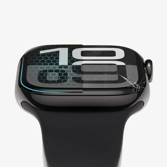 Zaštitna folija Tech-Protect Flex+ za Apple Watch 46mm seriju, Set 2 komada, Fleksibilno staklo, Crna