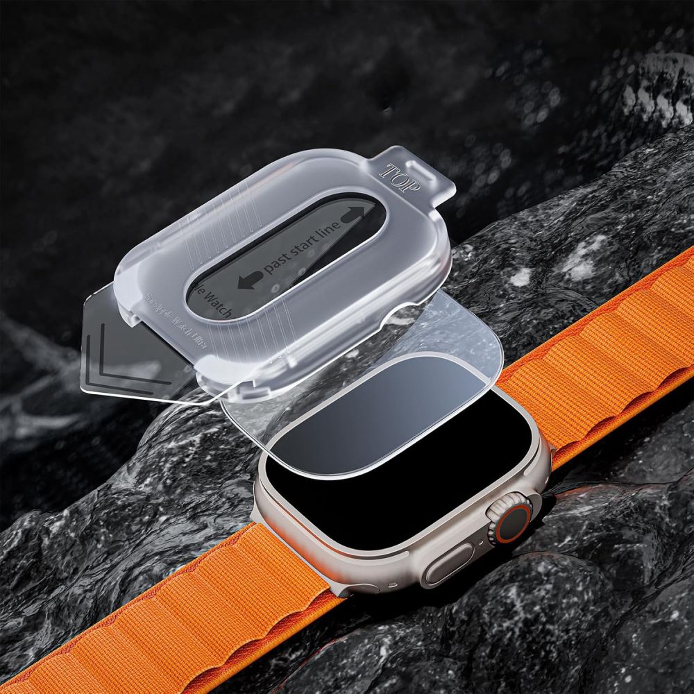 Folija zaštite Tech-Protect Supreme Set za Apple Watch Ultra seriju, Set od 2 komada, Kaljeno staklo