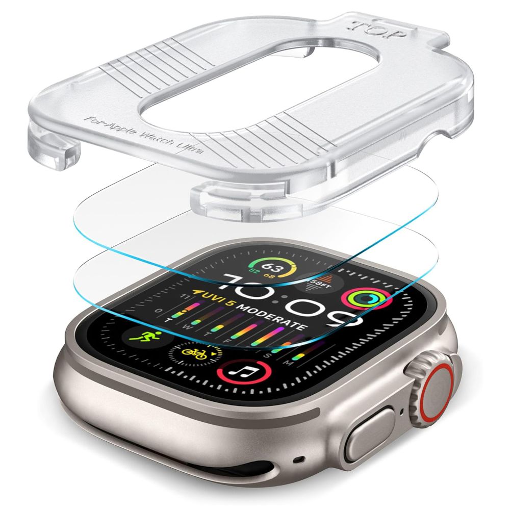 Folija zaštite Tech-Protect Supreme Set za Apple Watch Ultra seriju, Set od 2 komada, Kaljeno staklo