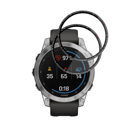Folija za zaštitu Techsuit Nano Flex za Garmin Fenix 7, Set 2 komada, Plastika, Crna