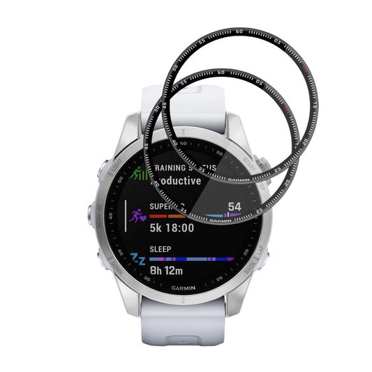 Folija za zaštitu Techsuit Nano Flex za Garmin Fenix 7S, Set 2 komada, Plastika, Crna