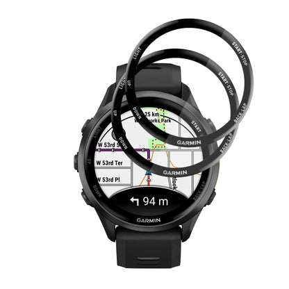 Folija za zaštitu Techsuit Nano Flex za Garmin Forerunner 570 47mm / 970, Set 2 komada, Plastika, Crna