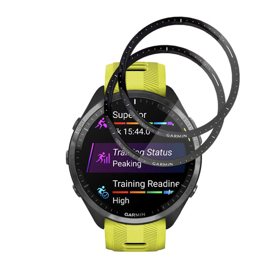 Folija za zaštitu Techsuit Nano Flex za Garmin Forerunner 965, Set 2 komada, Plastika, Crna