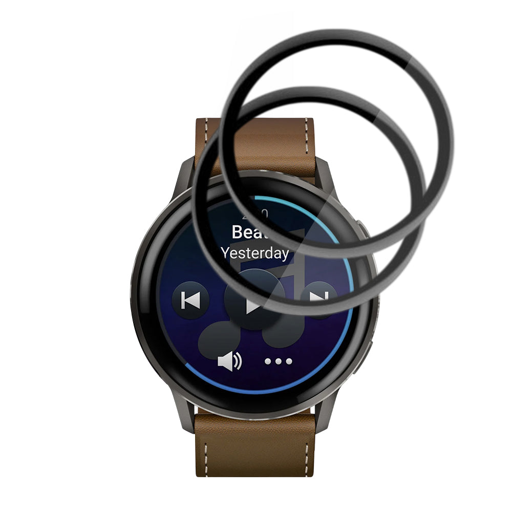Folija za zaštitu Techsuit Nano Flex za Garmin Venu 4 45mm, Set 2 komada, Plastika, Crna