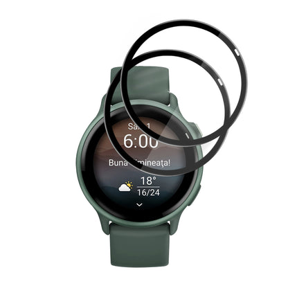 Folija za zaštitu Techsuit Nano Flex za Garmin vivoactive 6, Set 2 komada, Plastika, Crna