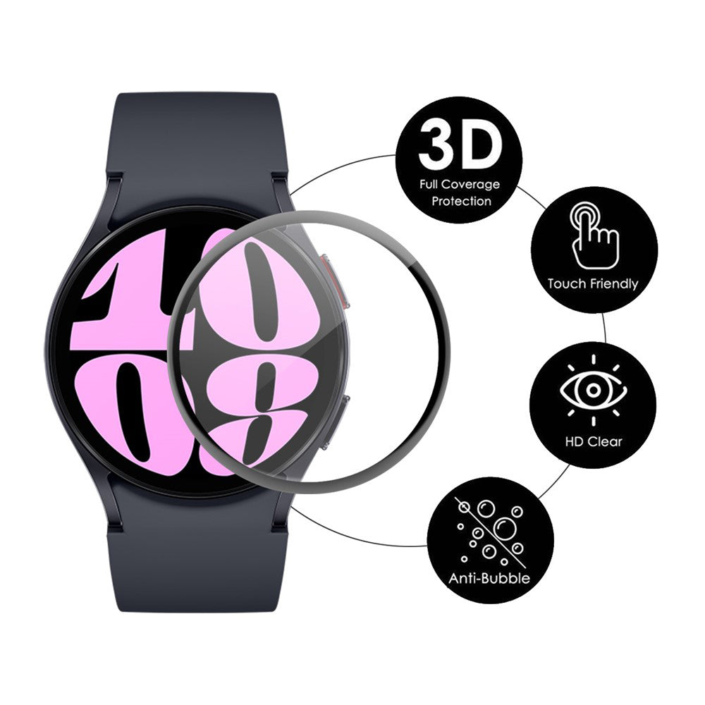 Zaštitna folija Techsuit Nano Flex za Honor Watch 6, Plastika, Set od 2 komada, Crna