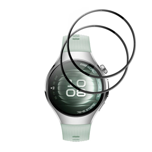 Folija za zaštitu Techsuit Nano Flex za Huawei Watch 5 42mm, Set 2 komada, Plastika, Crna