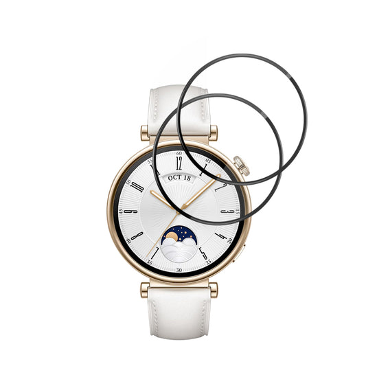 Folija za zaštitu Techsuit Nano Flex za Huawei Watch GT 4 41mm, Set 2 komada, Plastika, Crna