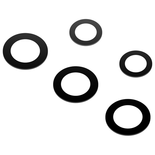 Staklo stražnje kamere Samsung Galaxy A52 5G A526 / A52 A525, Wide + UltraWide + Macro + Depth + Blitz, Crno