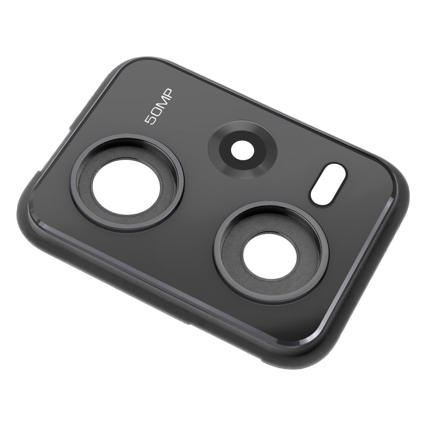 Stražnje staklo kamere Xiaomi Redmi Note 12 Pro 5G, s okvirom, crno