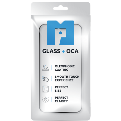 Staklo zaslona + OCA MP kompatibilno s Apple iPhone 13 mini, Crno