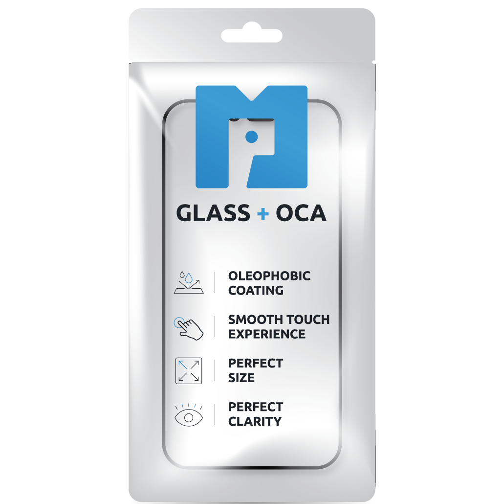 Staklo zaslona + OCA MP kompatibilno s Apple iPhone 11 Pro, Crno