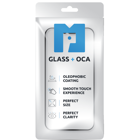 Staklo zaslona + OCA MP kompatibilno s Apple iPhone XS / X, Crno