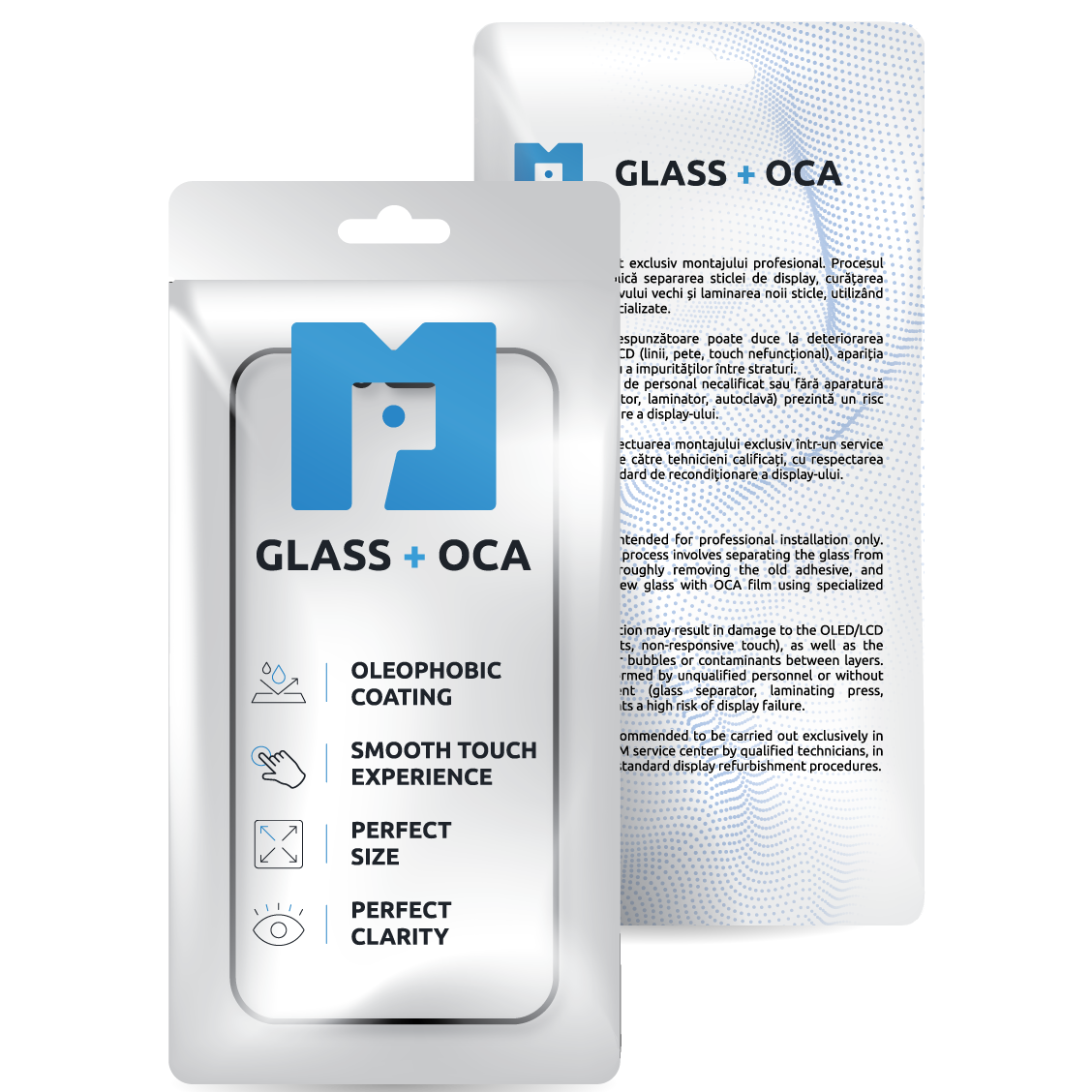 Staklo zaslona + OCA MP kompatibilno s Apple iPhone 12 Pro Max, Crno