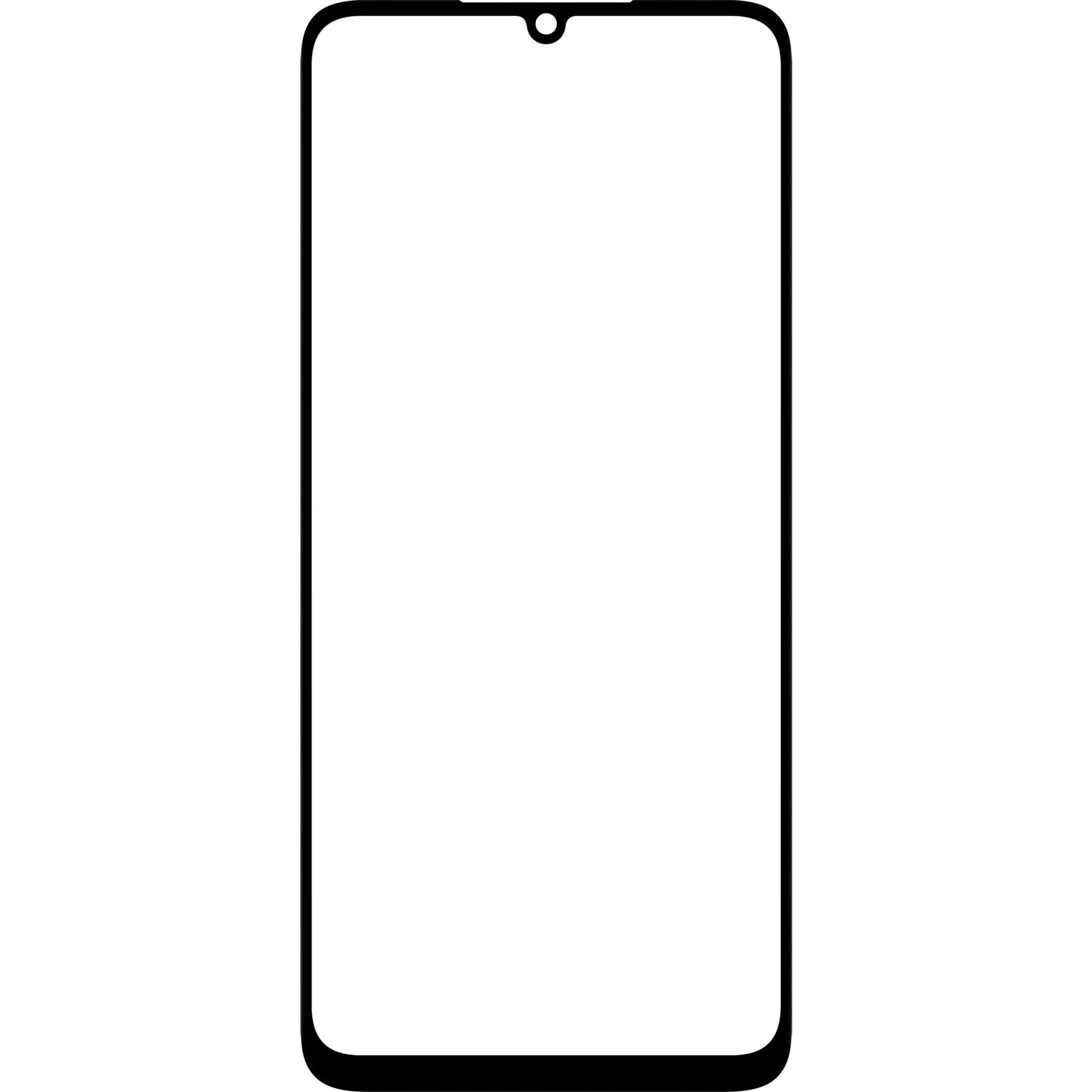 Staklo zaslona + OCA Forward Shield za Samsung Galaxy A05 A055, Crna