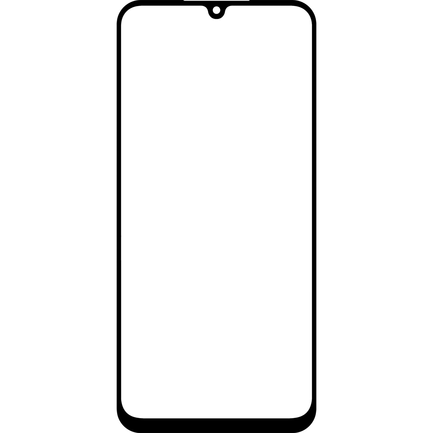 Staklo zaslona + OCA Forward Shield za Samsung Galaxy A25 A256, Crna
