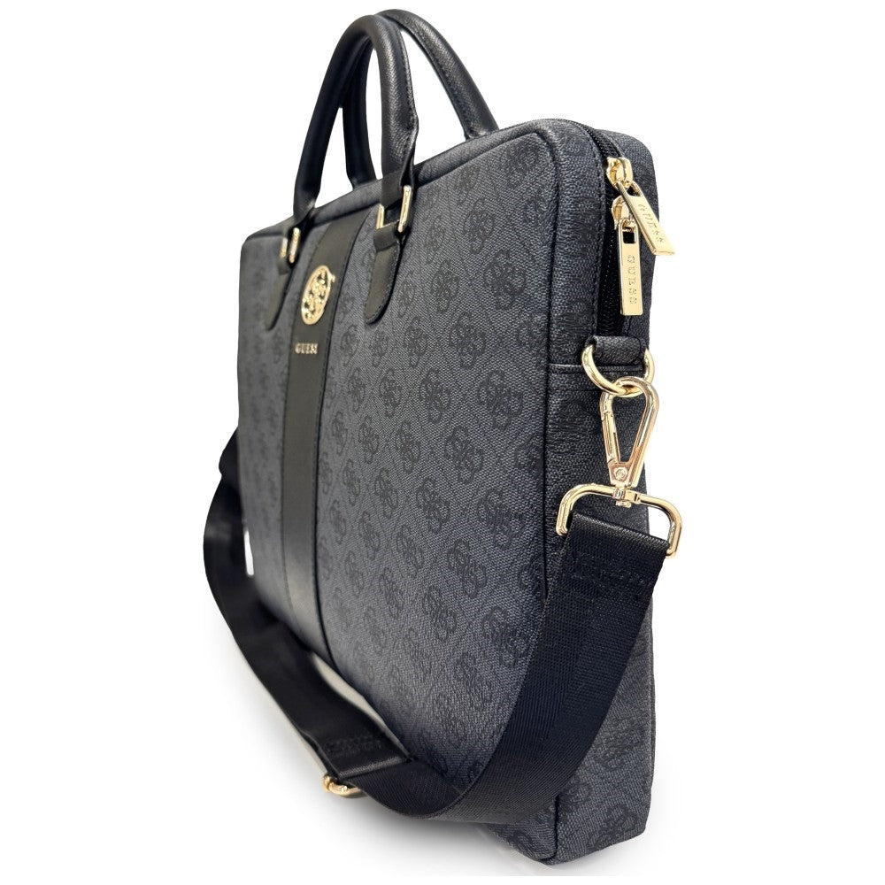 Guess 4G Round Classic Logo torba za laptop 16 inča, crna