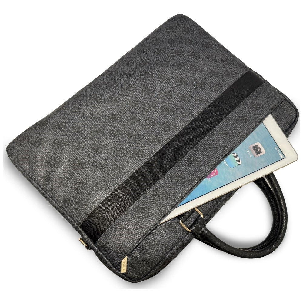 Guess 4G Round Classic Logo torba za laptop 16 inča, crna