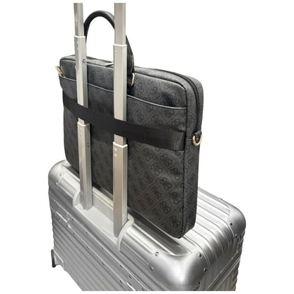 Guess 4G Round Classic Logo torba za laptop 16 inča, crna