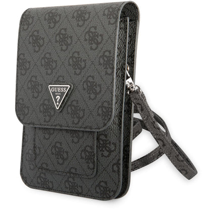 Univerzalna torbica za telefon, Guess, 4G Triangle Logo, Crna