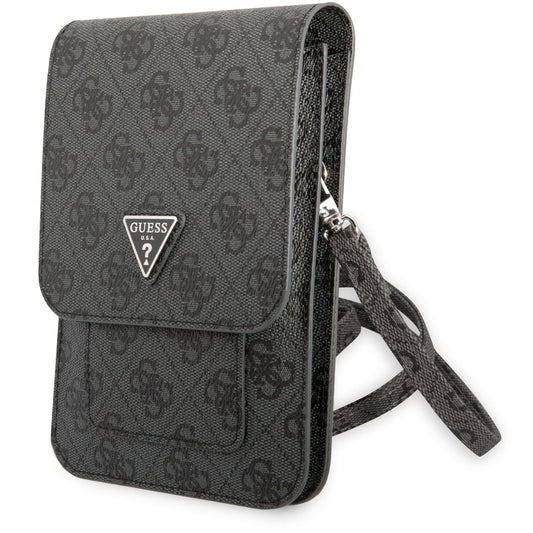 Univerzalna torbica za telefon, Guess, 4G Triangle Logo, Crna