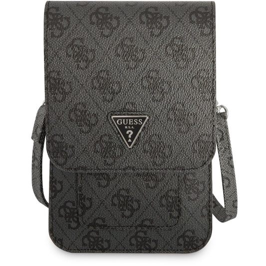 Univerzalna torbica za telefon, Guess, 4G Triangle Logo, Crna