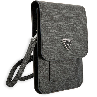 Univerzalna torbica za telefon, Guess, 4G Triangle Logo, Crna