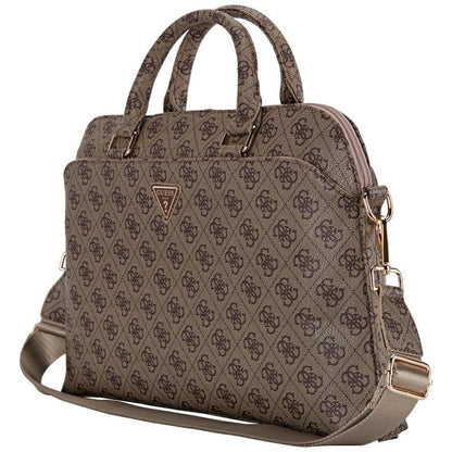 Torba Guess 4G Triangle Logo za laptop 15 inča, smeđa