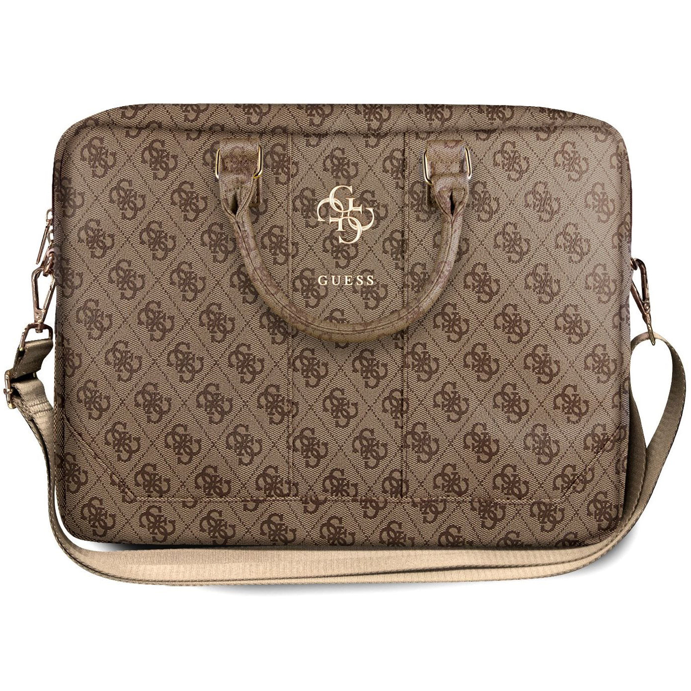 Torba Guess 4G Metal Logo za laptop 15 inča - 16 inča, smeđa