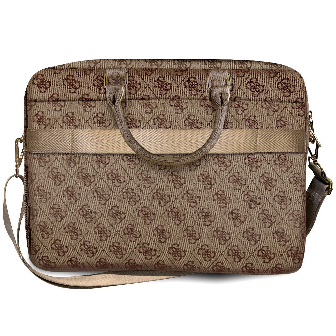 Torba Guess 4G Metal Logo za laptop 15 inča - 16 inča, smeđa