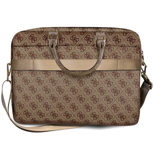 Torba Guess 4G Metal Logo za laptop 15 inča - 16 inča, smeđa