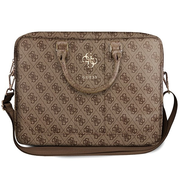 Torba Guess 4G Metal Logo za laptop 15 inča - 16 inča, smeđa