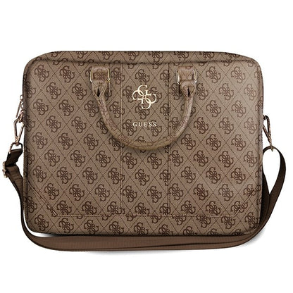 Torba Guess 4G Metal Logo za laptop 15 inča - 16 inča, smeđa