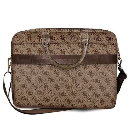 Torba Guess 4G Metal Logo za laptop 15 inča - 16 inča, smeđa