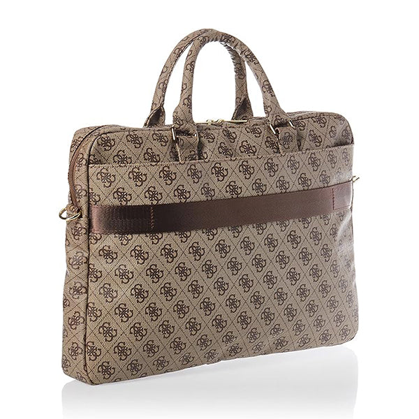 Torba Guess 4G Metal Logo za laptop 15 inča - 16 inča, smeđa