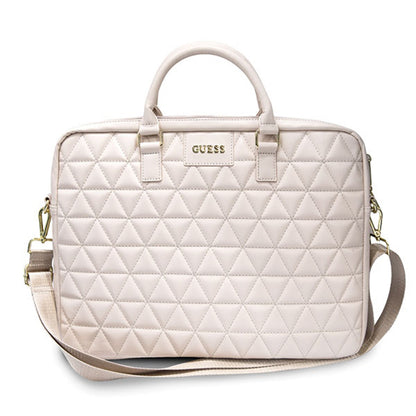 Torba Guess Quilted za laptop 15 inča, roza