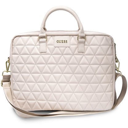 Torba Guess Quilted za laptop 15 inča, roza