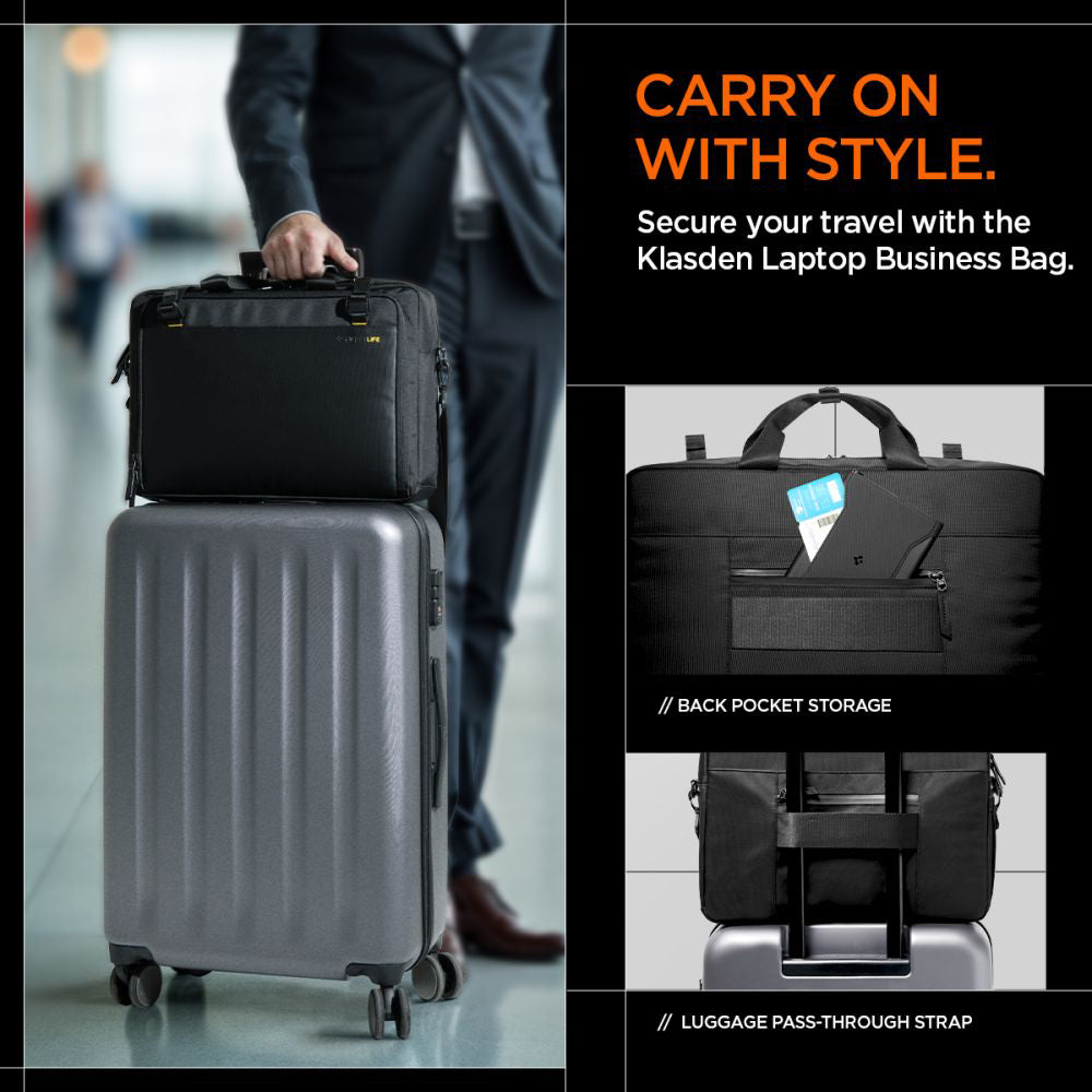 Torba Spigen Klasden za laptop od 16 inča, crna