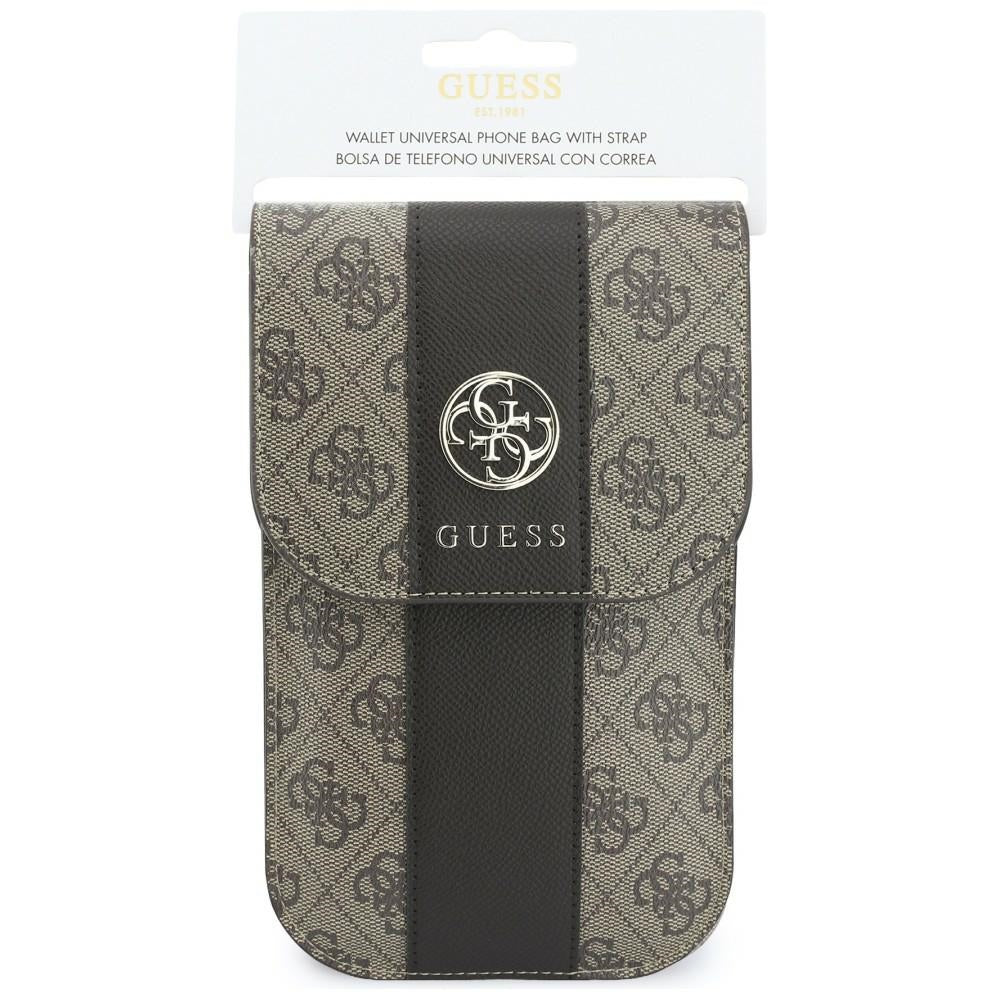 Univerzalna torbica za telefon, Guess, 4G Classic Logo Stripe, Smeđa