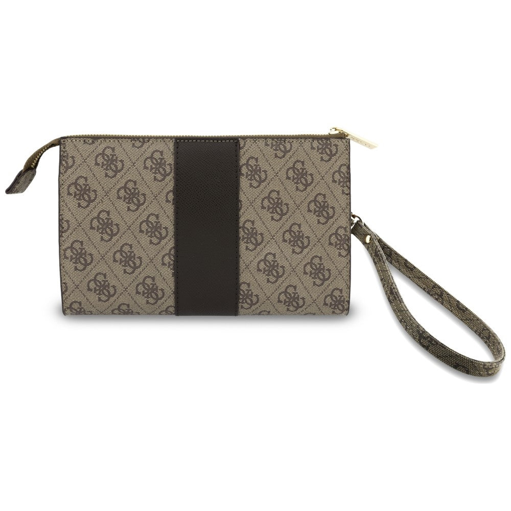 Univerzalna torbica za mobitel, Guess, 4G Round Classic Logo Stripe, smeđa